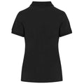 Black - Back - AWDis Just Polos Womens Girlie Stretch Pique Polo Shirt