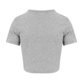 Heather Grey - Back - AWDis Just Ts Womens Girlie Tri-Blend Cropped T-Shirt