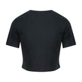 Solid Black - Back - AWDis Just Ts Womens Girlie Tri-Blend Cropped T-Shirt