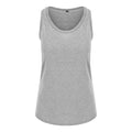 Heather Grey - Front - AWDis Just Ts Womens Girlie Tri-Blend Vest