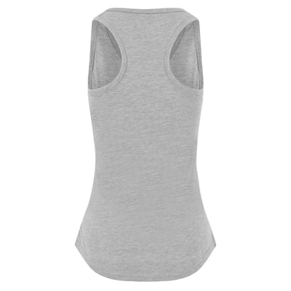 Heather Grey - Back - AWDis Just Ts Womens Girlie Tri-Blend Vest