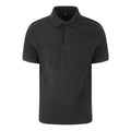 Black - Front - AWDis Just Polos Mens Stretch Pique Polo Shirt