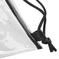 Clear-Black - Back - BagBase Clear Gymsac