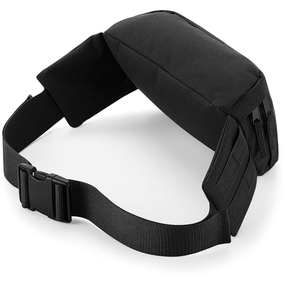 Black - Back - BagBase Molle Utility Waistpack