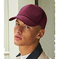 Burgundy - Back - Beechfield Authentic 5 Panel Cap