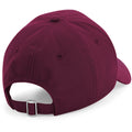 Burgundy - Side - Beechfield Authentic 5 Panel Cap