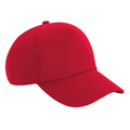 Classic Red - Front - Beechfield Authentic 5 Panel Cap