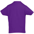 Dark Purple - Back - SOLS Kids Unisex Imperial Heavy Cotton Short Sleeve T-Shirt