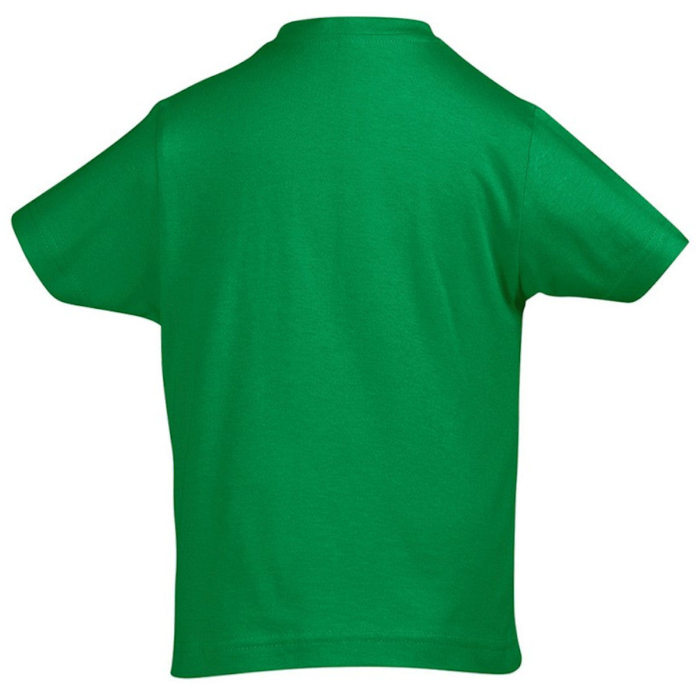 Kelly Green - Back - SOLS Kids Unisex Imperial Heavy Cotton Short Sleeve T-Shirt