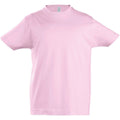 Medium Pink - Front - SOLS Kids Unisex Imperial Heavy Cotton Short Sleeve T-Shirt