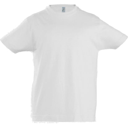 White - Front - SOLS Kids Unisex Imperial Heavy Cotton Short Sleeve T-Shirt