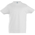 White - Front - SOLS Kids Unisex Imperial Heavy Cotton Short Sleeve T-Shirt