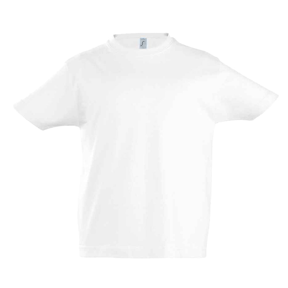 Absolute White - Front - SOLS Kids Unisex Imperial Heavy Cotton Short Sleeve T-Shirt