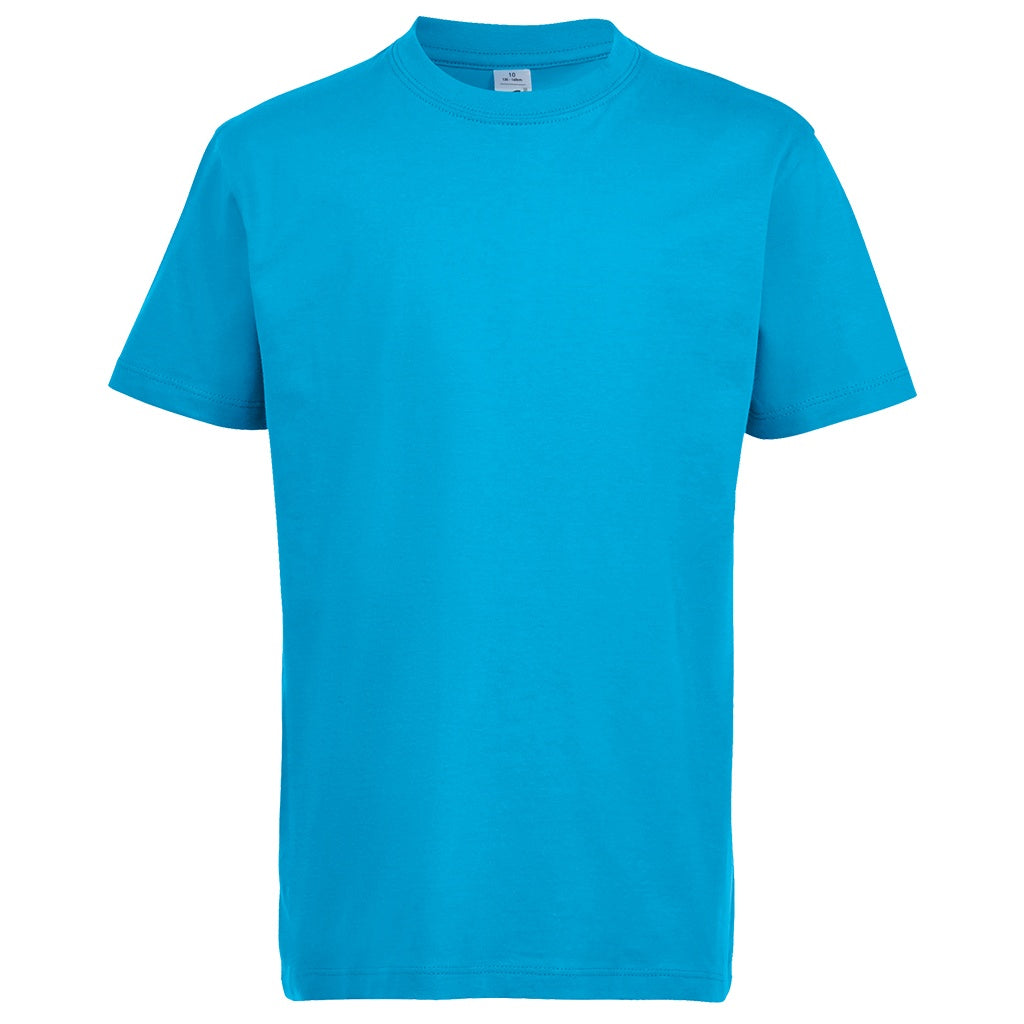 Aqua - Front - SOLS Kids Unisex Imperial Heavy Cotton Short Sleeve T-Shirt
