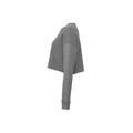 Deep Heather - Side - Bella + Canvas Ladies Cropped Sweatshirt