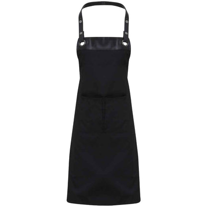 Black - Front - Premier Espresso Bib Apron