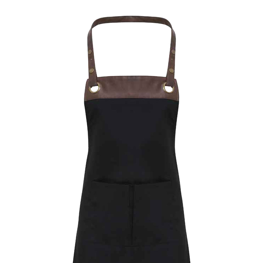 Black-Brown Denim - Back - Premier Espresso Bib Apron