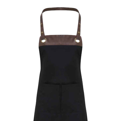 Black-Brown Denim - Back - Premier Espresso Bib Apron