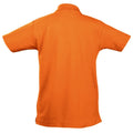 Orange - Side - SOLS Kids Unisex Summer II Pique Polo Shirt