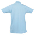 Blue Atoll - Back - SOLS Kids Unisex Summer II Pique Polo Shirt