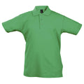 Kelly Green - Front - SOLS Kids Unisex Summer II Pique Polo Shirt