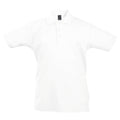 White - Front - SOLS Kids Unisex Summer II Pique Polo Shirt