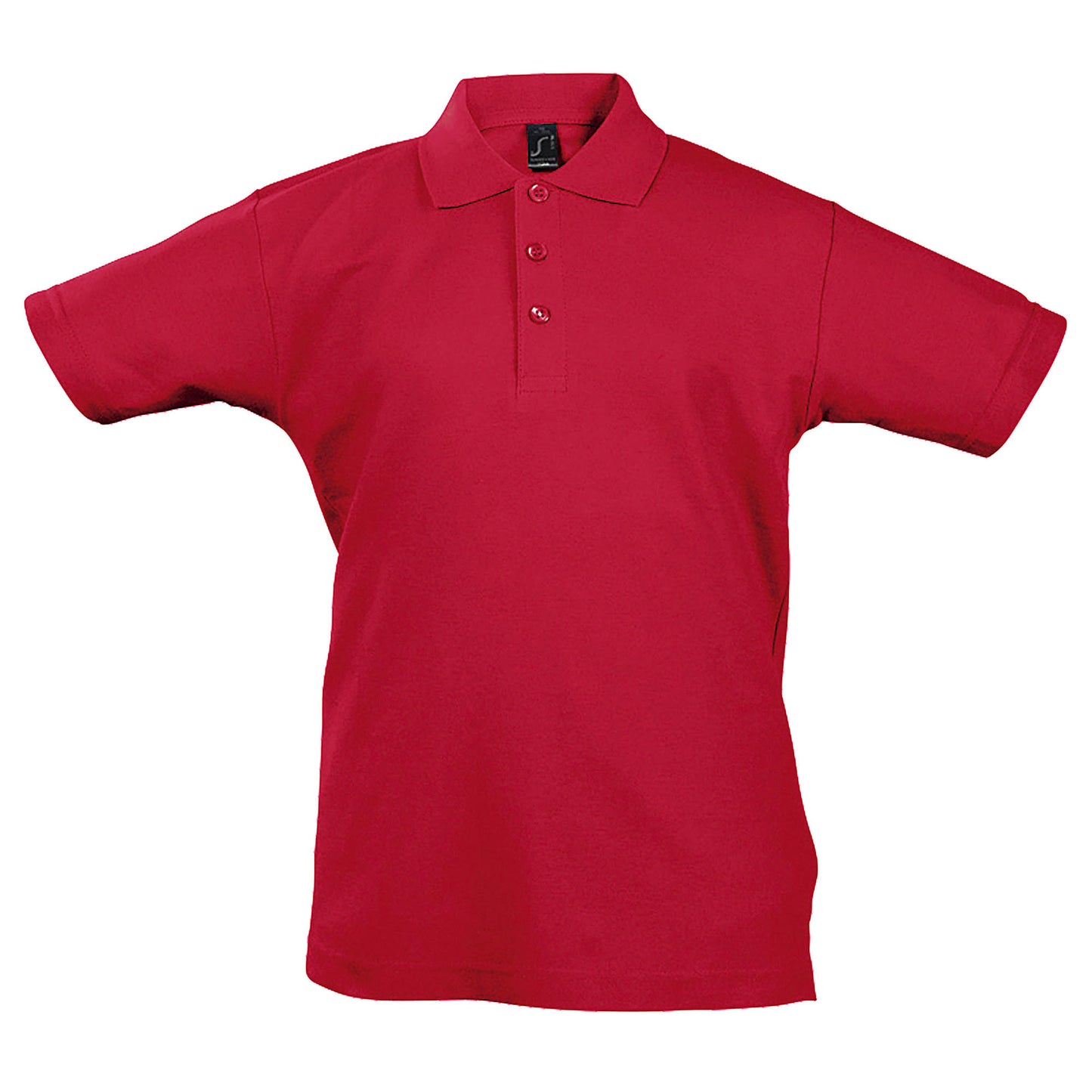 Red - Front - SOLS Kids Unisex Summer II Pique Polo Shirt