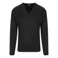 Black - Front - PRO RTX Mens Pro Acrylic V Neck Sweater