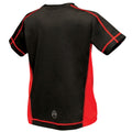 Black-Classic Red - Back - Regatta Activewear Kids Beijing T-Shirt