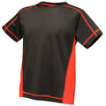 Black-Classic Red - Front - Regatta Activewear Kids Beijing T-Shirt