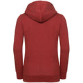 Brick Red Melange - Back - Russell Ladies Authentic Melange Hoodie