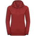 Brick Red Melange - Front - Russell Ladies Authentic Melange Hoodie