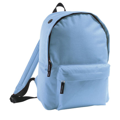 Sky Blue - Front - SOLS Childrens-Kids Rider School Backpack
