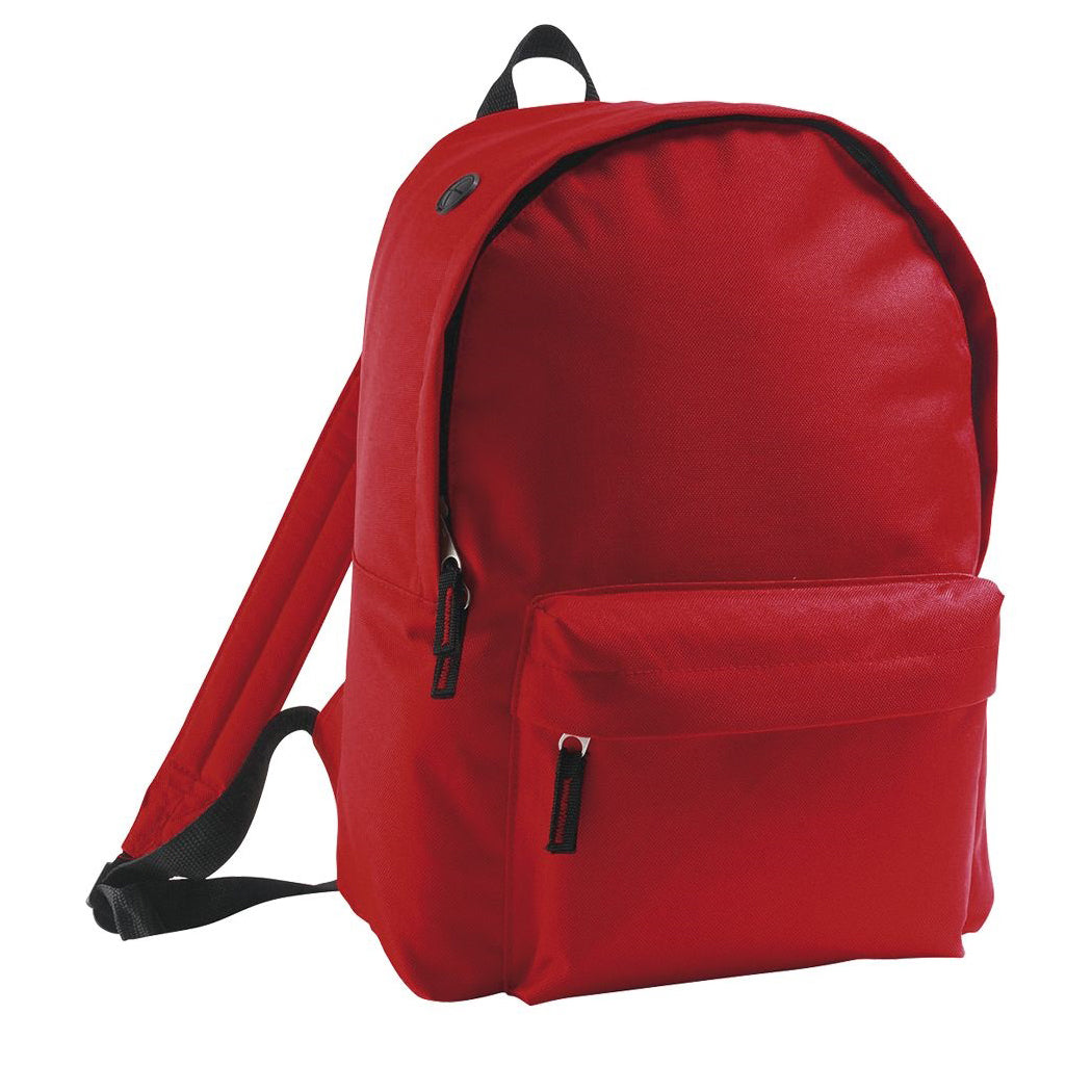 Red - Front - SOLS Childrens-Kids Rider School Backpack