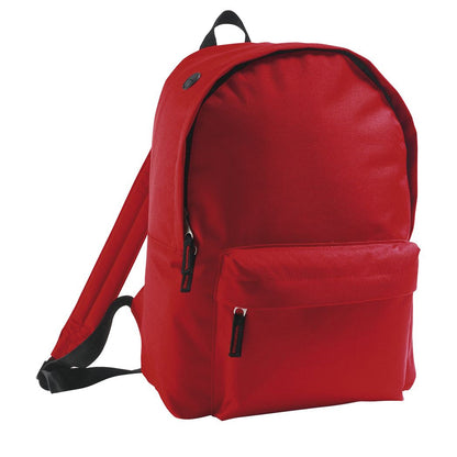 Red - Front - SOLS Childrens-Kids Rider School Backpack