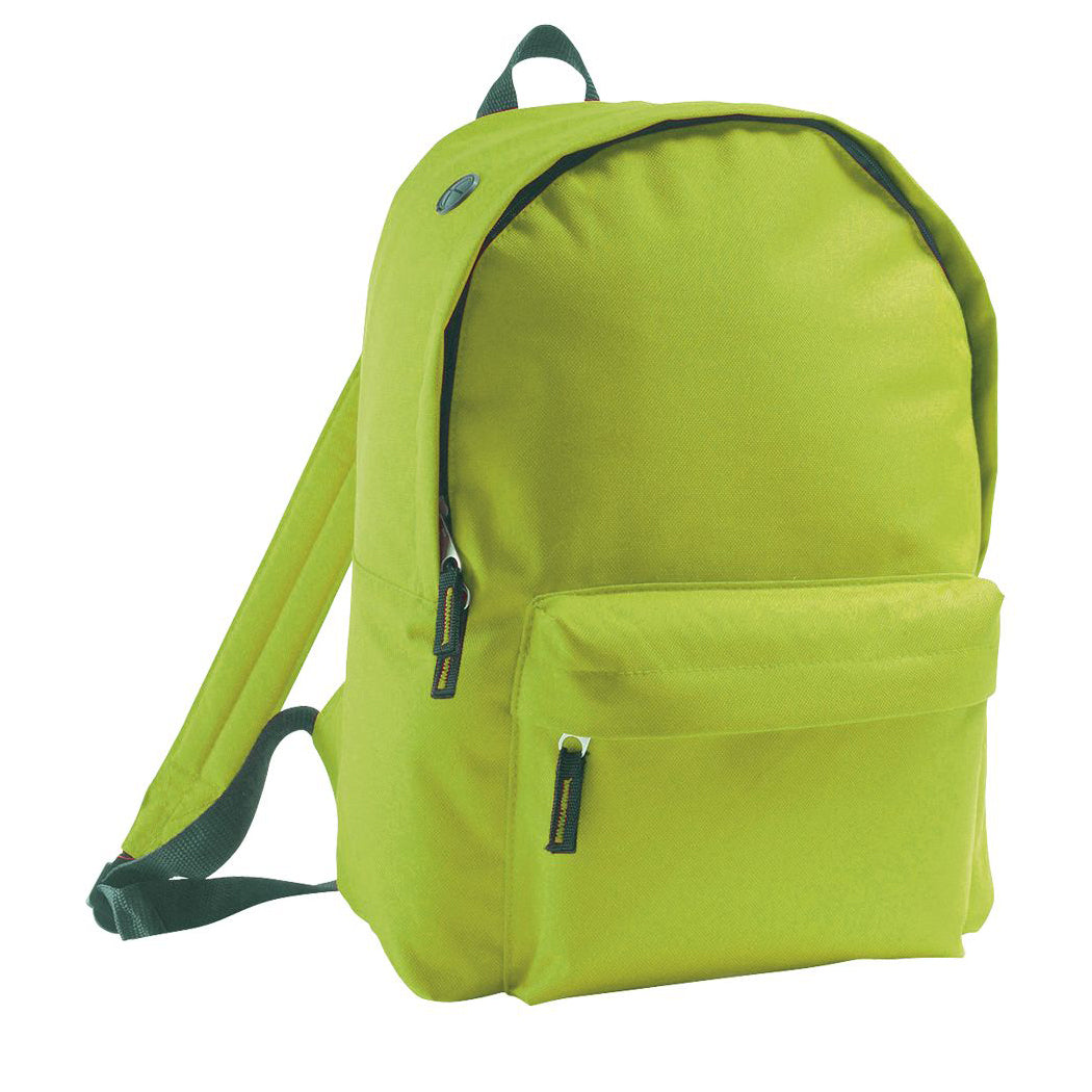 Apple Green - Front - SOLS Childrens-Kids Rider School Backpack