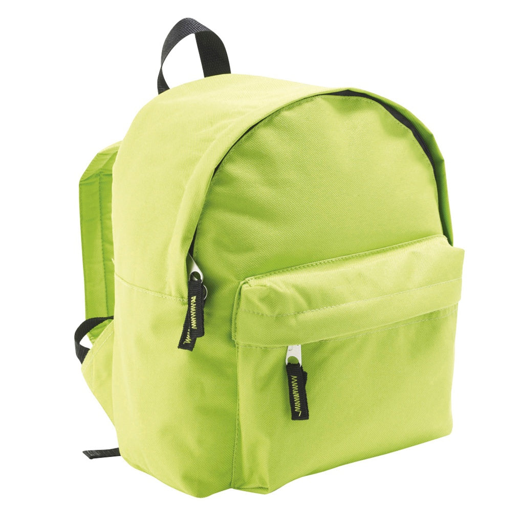 Apple Green - Back - SOLS Childrens-Kids Rider School Backpack
