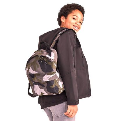 Camouflage - Side - SOLS Childrens-Kids Rider School Backpack