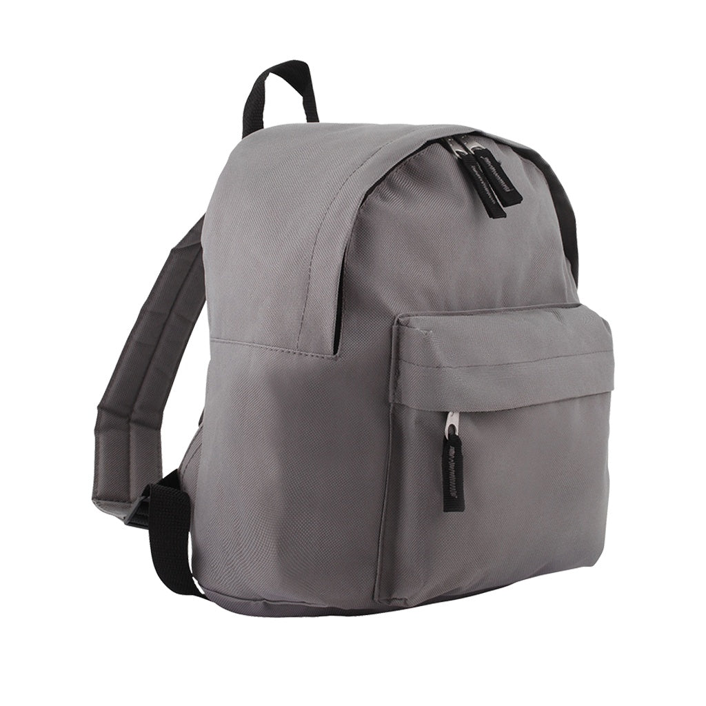Graphite Grey - Front - SOLS Childrens-Kids Rider School Backpack