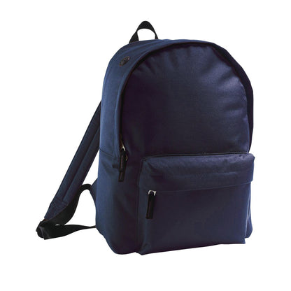 French Navy - Front - SOLS Childrens-Kids Rider School Backpack