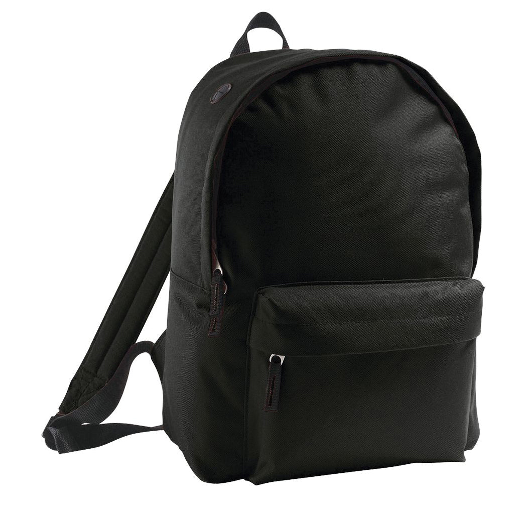 Black - Front - SOLS Childrens-Kids Rider School Backpack