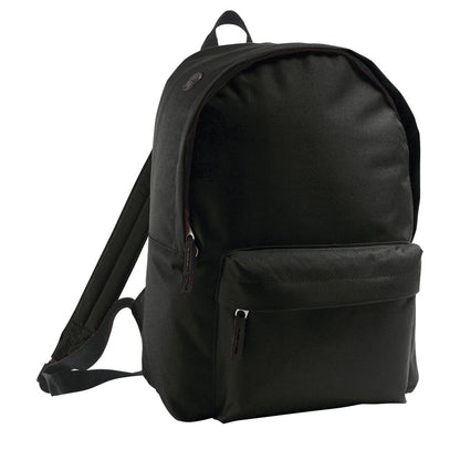 Black - Front - SOLS Childrens-Kids Rider School Backpack