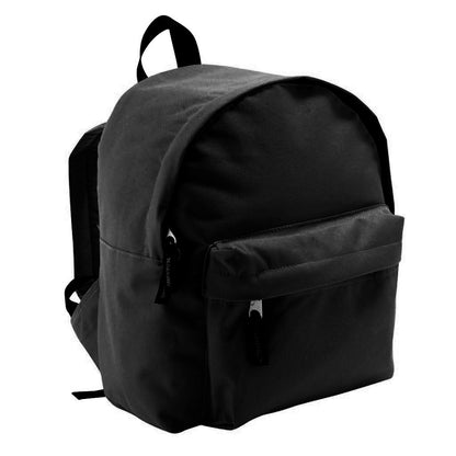 Black - Back - SOLS Childrens-Kids Rider School Backpack