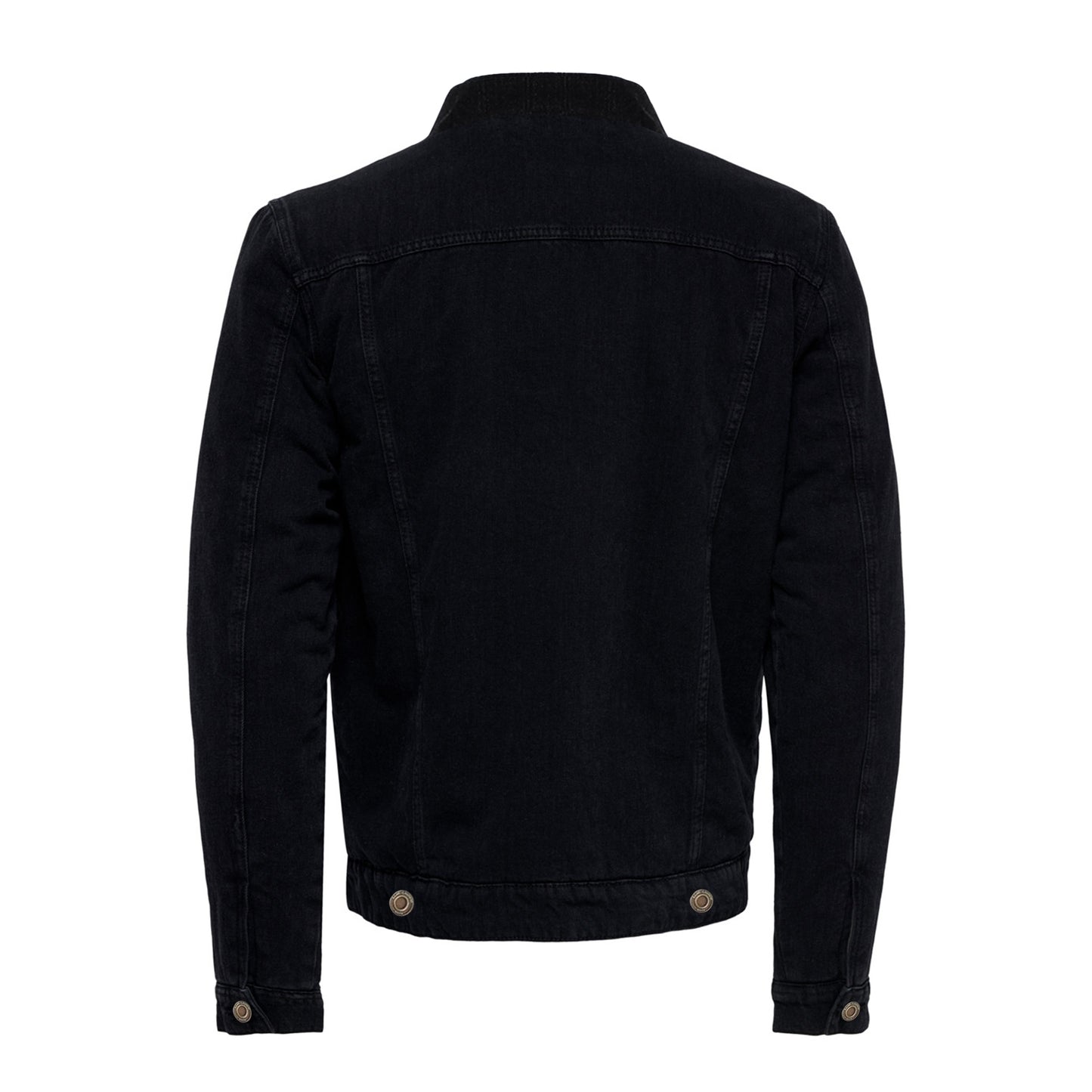 Black - Back - So Denim Mens Noah Denim Jacket