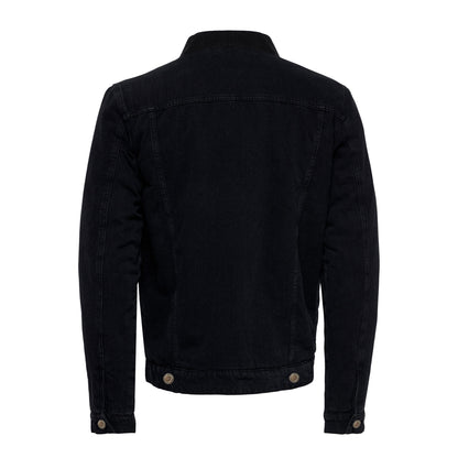 Black - Back - So Denim Mens Noah Denim Jacket