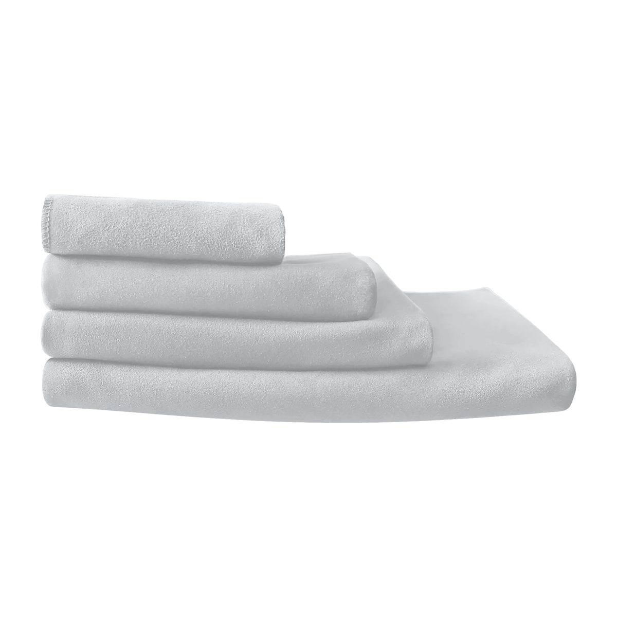 Pure Grey - Back - SOLS Atoll 100 Microfibre Bath Sheet