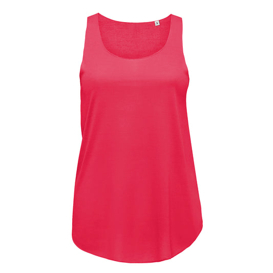 Neon Coral - Front - SOLS Ladies Jade Tank Top
