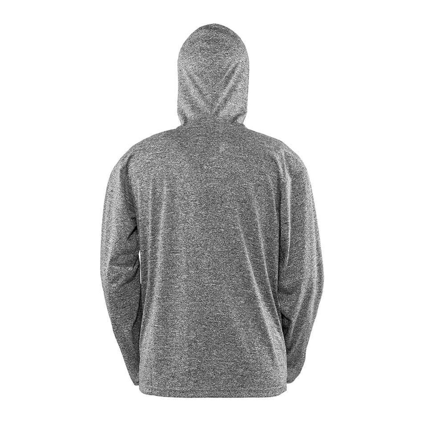Marl Grey - Back - Spiro Mens Hooded T-Shirt Jacket
