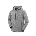 Grey-Black - Front - Spiro Mens Micro Fleece Hoodie