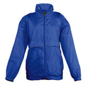 Royal Blue - Front - SOLS Kids Unisex Surf Windbreaker Jacket (Water Resistant And Windproof)